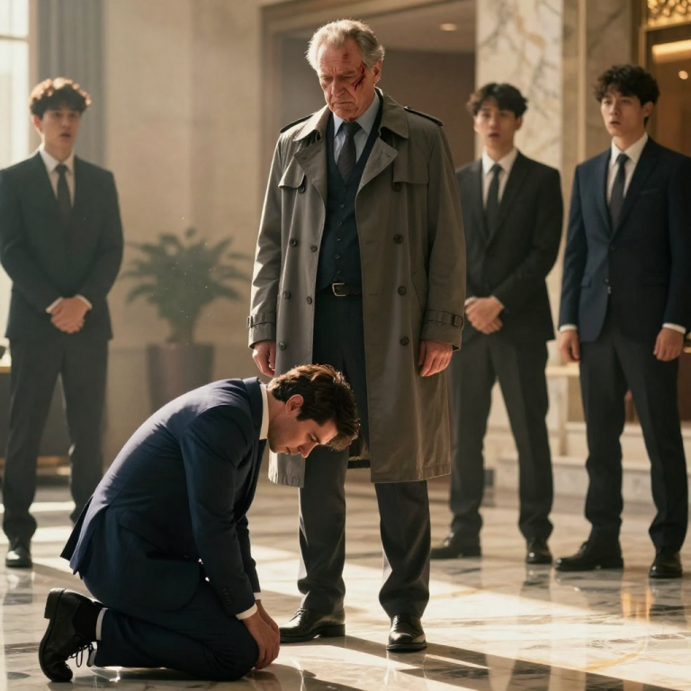 THEY FORCED ME TO BOW BECAUSE OF MY STUTTER, NOT KNOWING I OWNED THE BUILDING—UNTIL THEIR FATHER WALKED IN AND DROPPED TO HIS KNEES.