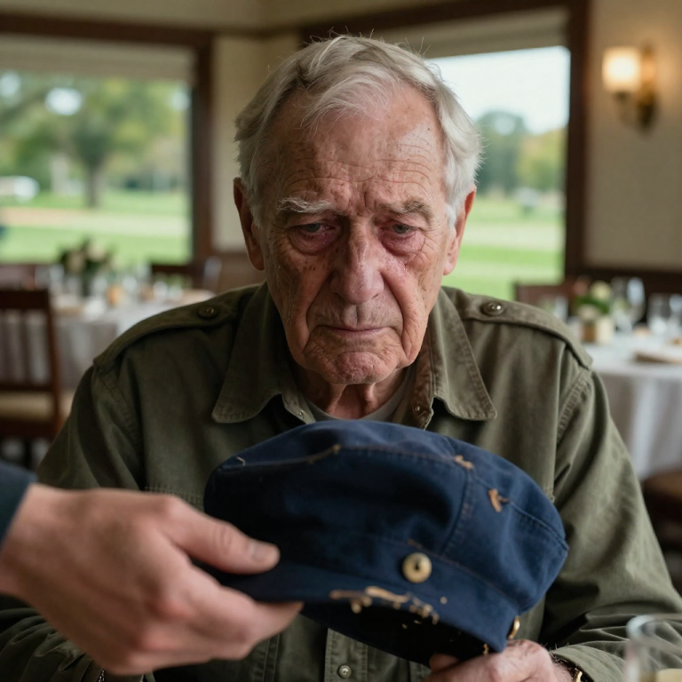 HE RIPPED THE CAP OFF MY HEAD AND TORE IT APART LAUGHING, NOT KNOWING IT WAS THE CHAIRMAN’S PERSONAL GIFT, UNTIL HIS FATHER SAW THE RUINS AND FROZE IN PURE TERROR.