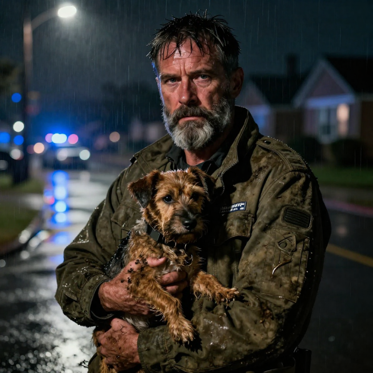 THEY LAUGHED AS THEY KICKED THE SHIVERING DOG INTO THE MUD FOR CLOUT, BUT THEY DIDN’T SEE THE RETIRED SPECIAL OPS VETERAN WATCHING FROM THE SHADOWS. Just as the ringleader raised a heavy rock to finish the job, I stepped into the light, and the voice I used to command in war zones froze their laughter into absolute terror.