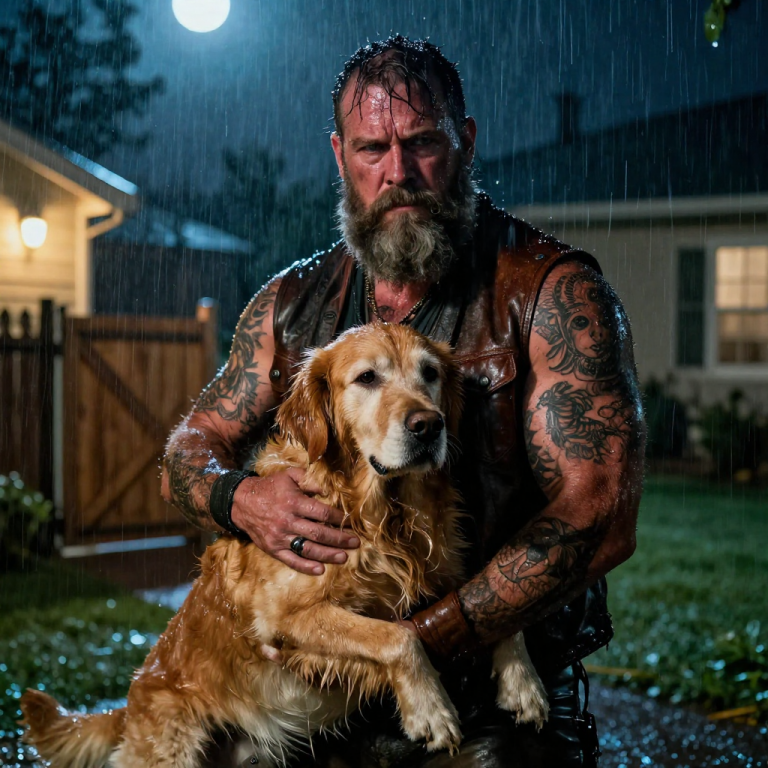 HE THOUGHT THE RAIN WOULD DROWN OUT THE SOUND OF HIM THROWING THE OLD DOG INTO THE FREEZING CELLAR, BUT HE FORGOT THAT THE MAN LIVING NEXT DOOR HAD SPENT TEN YEARS IN A PLACE WHERE YOU LEARN TO LISTEN TO THE SILENCE, AND WHEN I RIPPED HIS BASEMENT DOOR OFF ITS HINGES THAT NIGHT, HE FINALLY UNDERSTOOD THAT SOME SINS DON’T STAY BURIED IN THE DARK.