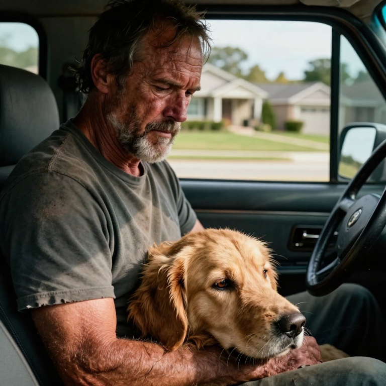 SHE OPENED THE DOOR AT FORTY MILES AN HOUR AND SHOVED THE CONFUSED DOG ONTO THE BURNING ASPHALT BECAUSE HE WAS DROOLING ON HER CUSTOM LEATHER SEATS, NEVER ONCE LOOKING BACK AS HE ROLLED INTO THE TRAFFIC. SHE DIDN’T REALIZE THE MAN DRIVING THE OLD TRUCK BEHIND HER WAS A RETIRED SPECIAL OPS VETERAN WHO HAD JUST FOUND HIS NEW MISSION, AND HE WAS FOLLOWING HER HOME WITH A TERRIFYING, CALCULATED SILENCE.