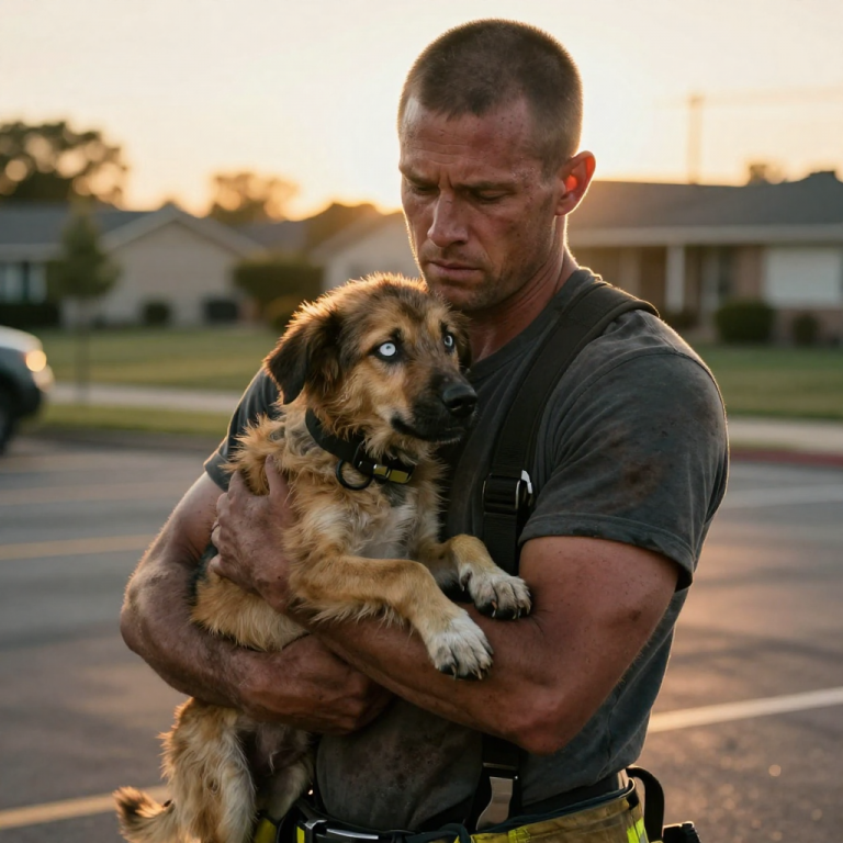 THEY WERE FILMING HIS PAIN FOR LIKES, JABBING SHARP STICKS INTO THE RIBS OF A BLIND DOG WHO COULDN’T EVEN SEE WHERE THE NEXT BLOW WAS COMING FROM. I didn’t run, I didn’t shout—I just let the heavy door of my truck slam shut, and the sound alone was enough to freeze the laughter in their throats before I even took the first step.
