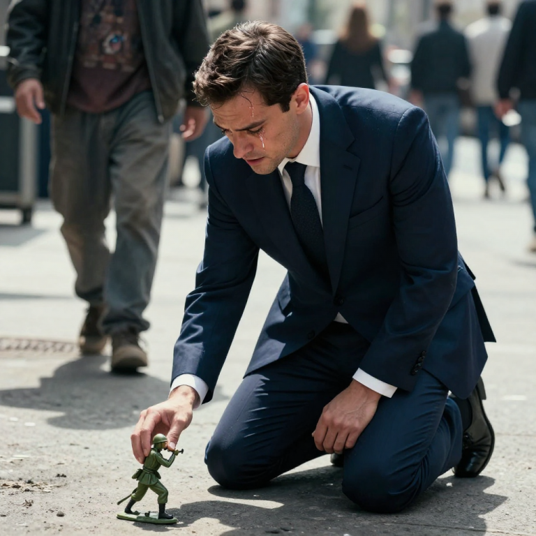 I STEPPED OVER A BEGGAR TO KEEP MY $5,000 SUIT CLEAN, BUT WHEN HE LOOKED UP AND WHISPERED THE SIN I BURIED TWENTY YEARS AGO, I FELL TO MY KNEES ON THE BURNING CONCRETE.