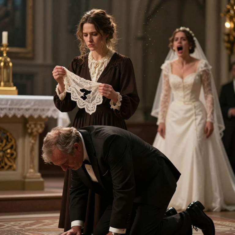 SHE RIPPED THE VEIL FROM MY HAIR AND SCREAMED THAT I WAS JUST A ‘DIRTY WAITRESS’—THEN HER BILLIONAIRE FATHER-IN-LAW KNELT BEFORE ME.