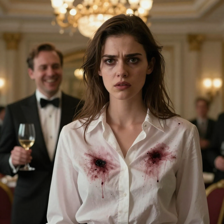 HE POURED HIS CABERNET ONTO MY SKIRT AND LAUGHED, TELLING THE ROOM I WAS ‘DISPOSABLE GARBAGE’ WHO COULDN’T EVEN HOLD A TRAY CORRECTLY, NEVER SUSPECTING THAT THE WOMAN HE WAS HUMILIATING WAS THE CHAIRWOMAN’S PRIVATE AUDITOR, AND IN MY BAG WAS THE FORENSIC REPORT PROVING HE HAD STOLEN TWELVE MILLION DOLLARS FROM HIS EMPLOYEES’ PENSIONS.