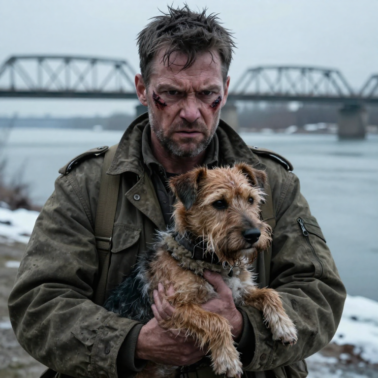 THEY THREW A HELPLESS DOG INTO A FREEZING RIVER FOR LIKES, LAUGHING AT ITS SCREAMS, UNTIL I STEPPED OUT OF THE SHADOWS AND SHOWED THEM THE FACE OF REAL FEAR.