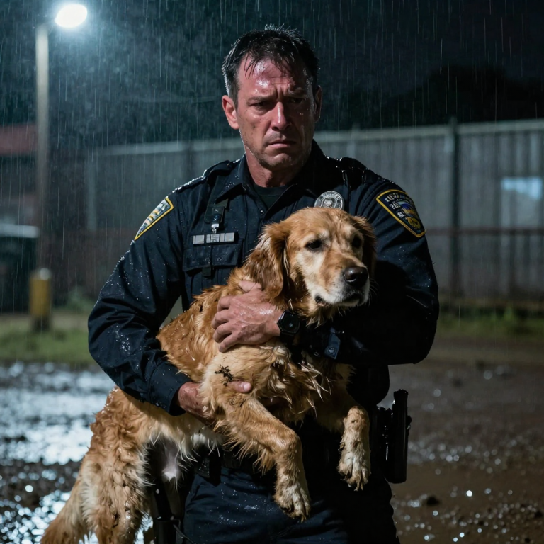 THEY LAUGHED WHILE STRIKING A BLIND DOG IN THE MUD, NEVER REALIZING THE MAN WATCHING FROM THE SHADOWS WASN’T JUST A WITNESS—HE WAS THE LAW, AND HE WAS SHAKING WITH RAGE.