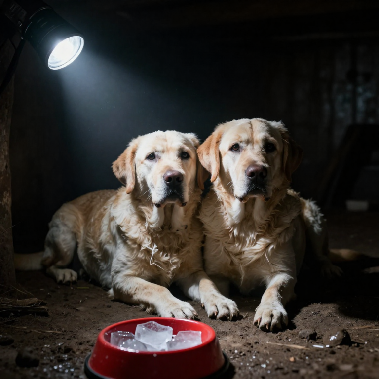 I FOUND THEM HUDDLED IN THE PITCH BLACK, SHIVERING AGAINST A CONCRETE WALL, WHILE THEIR OWNER SAT UPSTAIRS IN A HEATED LIVING ROOM COMPLAINING THAT THEIR BARKING RUINED HIS TV SHOW. WHEN I SAW THE ICE IN THEIR WATER BOWL—SOLID AS A BRICK—AND FELT THE TEMPERATURE DROP WITH EVERY STEP DOWN THOSE ROTTING STAIRS, I KNEW A FINE WASN’T ENOUGH. I TURNED TO THE MAN, MY VOICE DROPPING TO A DANGEROUS GROWL, AND TOLD HIM EXACTLY WHERE HE WOULD BE SPENDING THE COLDEST NIGHT OF THE YEAR.