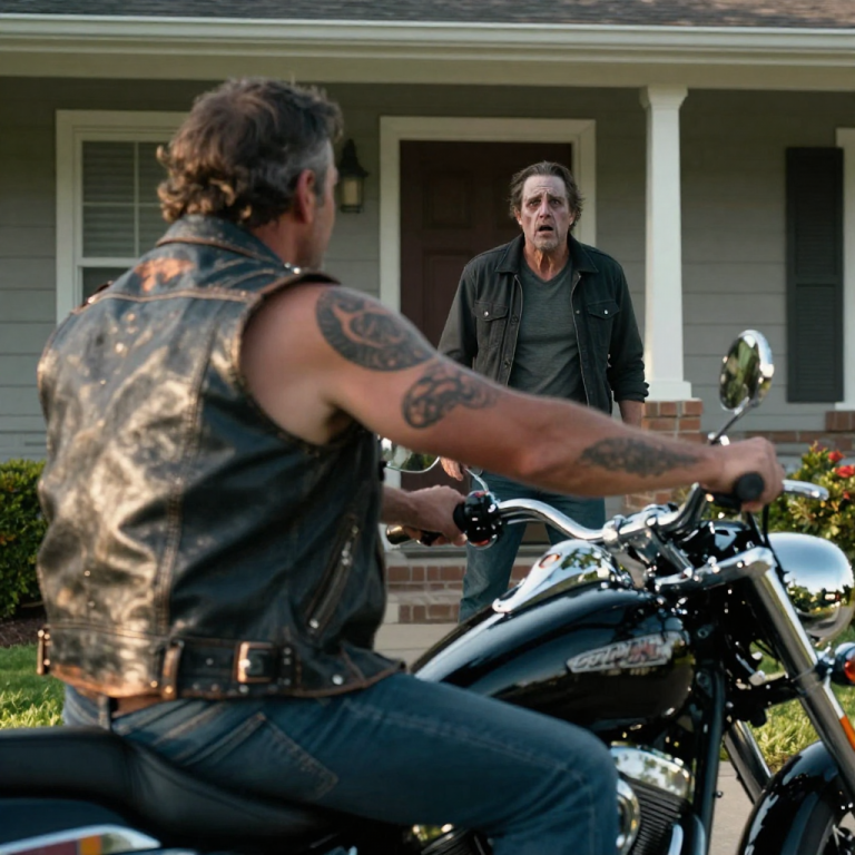HE LAUGHED WHILE SWINGING A HEAVY CHAIN AT HIS SCREAMING DOG, THINKING NO ONE COULD TOUCH HIM—UNTIL THE GROUND SHOOK AND FIFTY BIKERS PULLED INTO HIS DRIVEWAY TO TEACH HIM A LESSON ABOUT RESPECT.