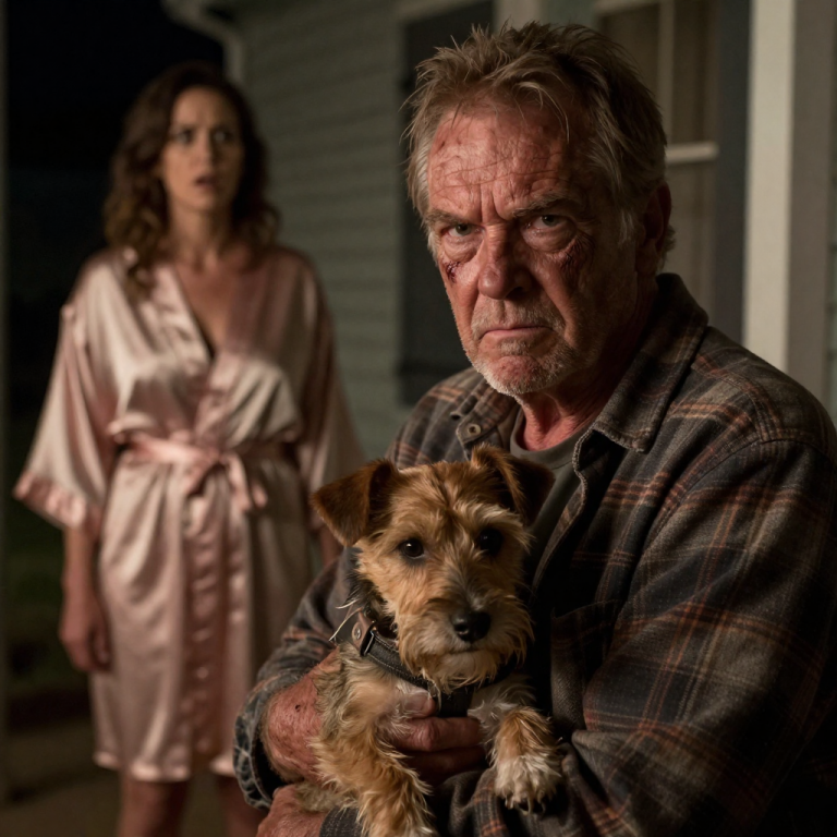 SHE SHOVED THE SHIVERING PUPPY OFF THE HIGH PORCH AND LAUGHED, BUT SHE DIDN’T KNOW A RETIRED HOMICIDE DETECTIVE WAS WATCHING FROM THE DARK.