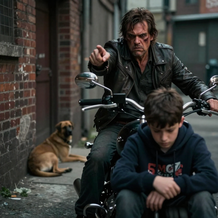 THEY LAUGHED AND FILMED AS THEY STONED A HELPLESS DOG IN THE ALLEY, BUT THEIR CRUELTY VANISHED THE MOMENT MY BROTHERS AND I CUT OUR ENGINES BEHIND THEM.