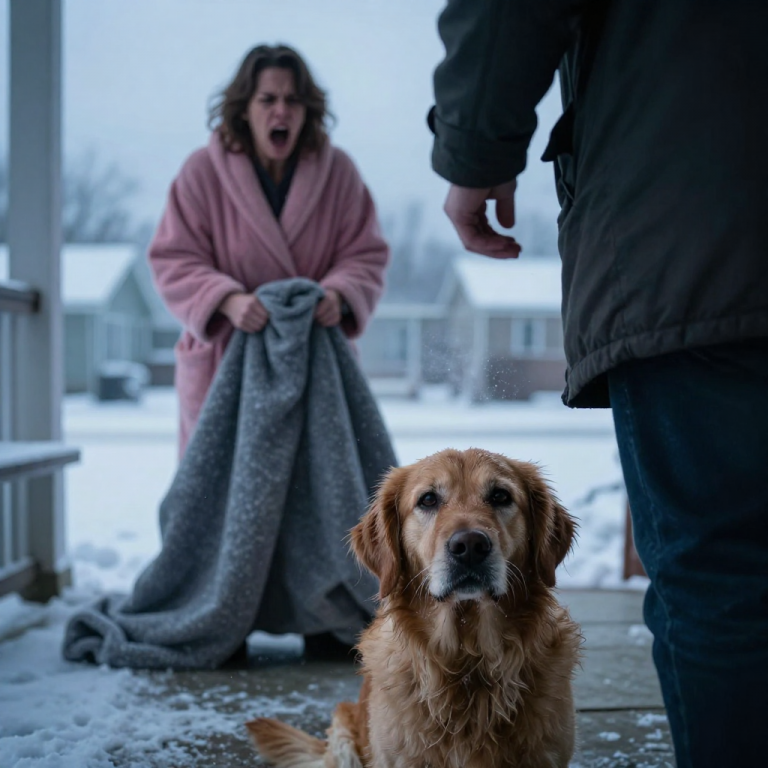 SHE RIPPED THE FREEZING DOG’S ONLY BLANKET TO SHREDS WHILE SCREAMING THAT HE DIDN’T DESERVE WARMTH, UNAWARE THAT THE QUIET MAN WATCHING FROM THE SHADOWS WASN’T JUST A RETIRED NEIGHBOR—HE WAS A FORMER OPERATIVE WHO HAD HUNTED MONSTERS FAR WORSE THAN HER, AND HE WAS DONE WATCHING.