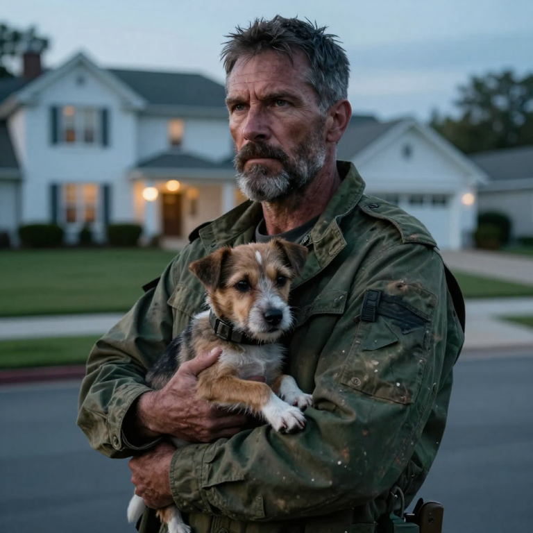 HE KICKED THE SHIVERING DOG DOWN THE CONCRETE STAIRS BECAUSE IT DIRTIED HIS PORCH, SCREAMING THAT FILTH DIDN’T BELONG IN HIS PERFECT WORLD. I DIDN’T SAY A WORD, I JUST DROPPED MY GROCERY BAGS ON THE PAVEMENT AND WALKED ONTO HIS LAWN, KNOWING THAT BY THE TIME I LEFT, THAT DOG WOULD HAVE A NAME AND HE WOULD UNDERSTAND EXACTLY WHAT REAL STRENGTH LOOKS LIKE.