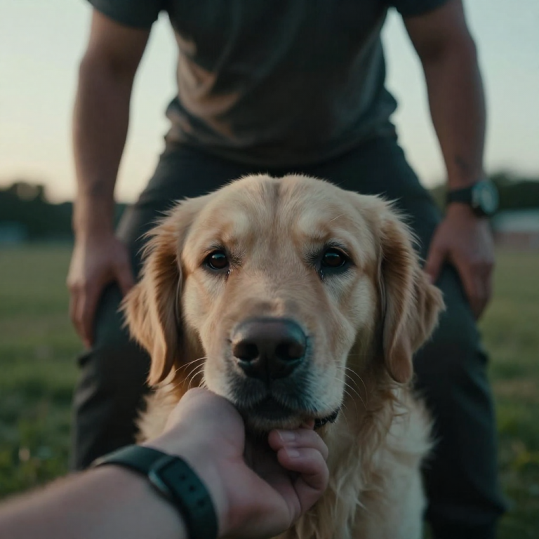 HE GRIPPED THE DOG’S MUZZLE UNTIL HER EYES BULGED WITH TERROR, LAUGHING AS SHE WHIMPERED BENEATH HIM, BUT HE WAS SO BUSY ENJOYING HIS CRUELTY THAT HE NEVER HEARD ME—A MAN WHO SPENT TWENTY YEARS HUNTING MONSTERS IN THE DARK—STEPPING UP BEHIND HIM TO WHISPER A LESSON HE WOULD NEVER FORGET.