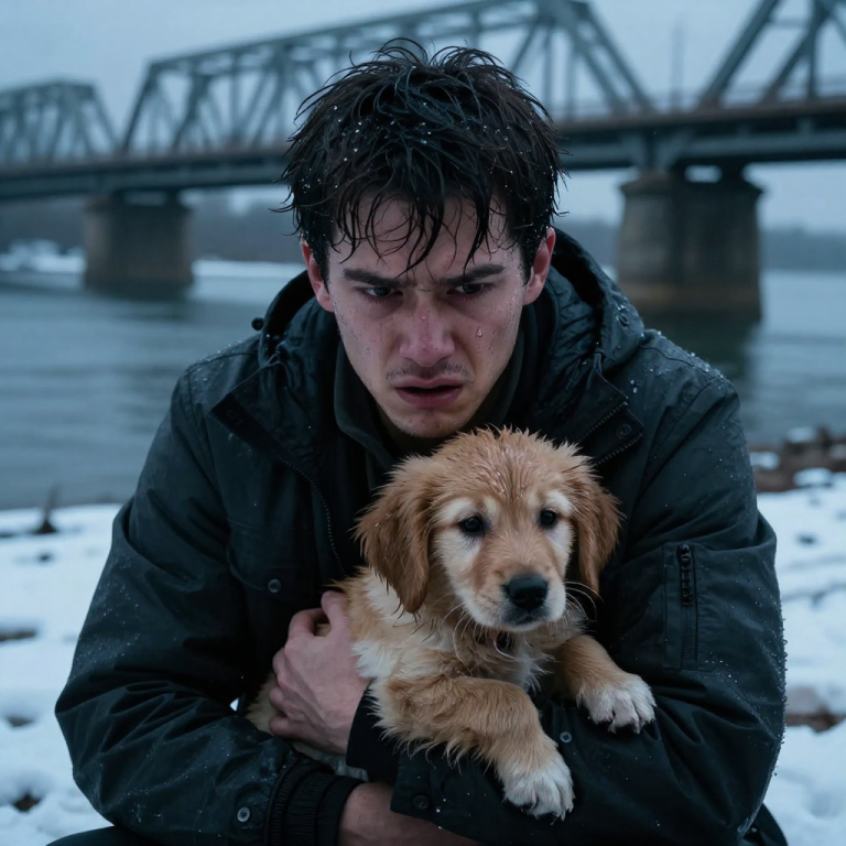 I WATCHED THE TAILLIGHTS OF HIS PICKUP FADE INTO THE MIST AFTER HE HEAVED THE TAPED CARDBOARD BOX OVER THE BRIDGE RAILING WITHOUT A SINGLE FLINCH. I DIDN’T THINK ABOUT THE TEMPERATURE OR THE CURRENT—I JUST DOVE INTO THE BLACK WATER, BUT WHAT I FOUND ATTACHED TO THE DROWNING PUPPIES’ COLLARS WASN’T JUST A NAME, IT WAS A HANDWRITTEN NOTE THAT EXPOSED A BETRAYAL SO CRUEL IT BROKE ME.