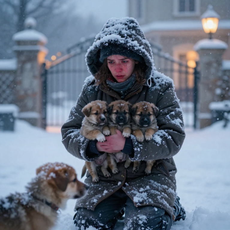 THEY TOLD ME TO LEAVE THE ‘VERMIN’ TO FREEZE IN THE BLIZZARD, BUT WHEN I FELT THE DEAD MOTHER’S STIFF BODY STILL SHIELDING HER BABIES, I KNEW I WOULDN’T LET THEM DIE IN SILENCE.