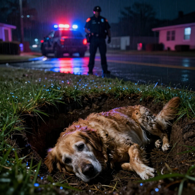“SHE’S JUST DEAD WEIGHT,” HE SPAT, DRAGGING HER LIMP BODY ACROSS THE ASPHALT WHILE I SCREAMED FOR HIM TO STOP. He threw eighteen years of loyalty into a muddy ditch like a bag of trash because she couldn’t walk fast enough, dusting his hands off as if he’d just taken out the recycling—until the darkness was shattered by the blinding flash of red and blue strobe lights.