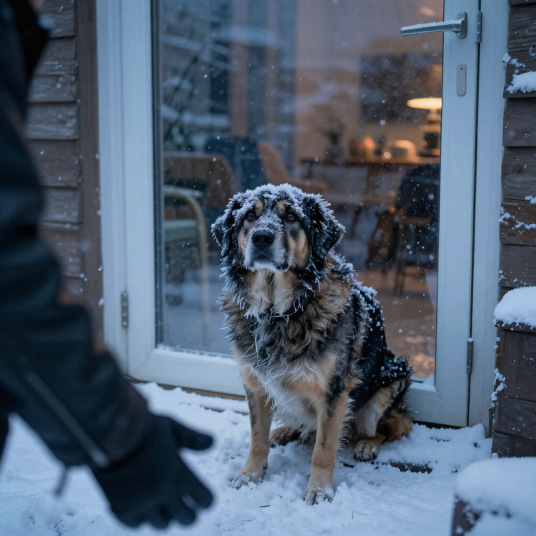 MY NEIGHBOR LAUGHED AS HE DUMPED ICE WATER ON HIS SHIVERING DOG AND LOCKED HIM OUT IN THE BLIZZARD, DARING ANYONE ON OUR QUIET STREET TO CHALLENGE HIM. I WAS PARALYZED BY FEAR, KNOWING THE POLICE WOULDN’T COME IN TIME, UNTIL THE GROUND BEGAN TO SHAKE AND A LEGION OF BIKERS ROARED INTO THE DRIVEWAY TO DEMAND AN ANSWER FOR THE CRUELTY WE HAD ALL IGNORED.