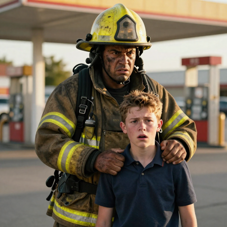 HE LAUGHED WHILE KICKING THE TERRIFIED DOG, FLASHING HIS FATHER’S WATCH, UNTIL I STEPPED OUT OF THE SMOKE AND GRIPPED HIS COLLAR WITH A HAND THAT HAD JUST DRAGGED A LIFE FROM A FIRE.