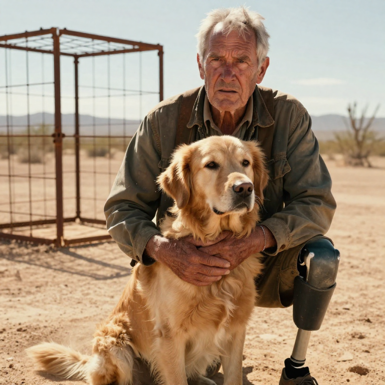 I WATCHED HIM DRAG THE CAGE INTO THE SCORCHING BRUSH AND WALK AWAY, BUT HE DIDN’T HEAR MY TRUCK UNTIL I WAS STANDING BETWEEN HIM AND THE DOG HE LEFT TO DIE.