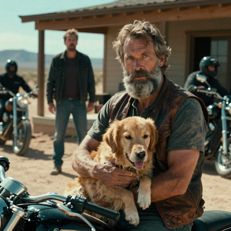HE POURED THE DOG’S WATER INTO THE SCORCHING SAND AND LAUGHED AS IT COLLAPSED, BUT HE DIDN’T HEAR THE THIRTY MOTORCYCLES ROLLING UP HIS DRIVEWAY UNTIL IT WAS TOO LATE.