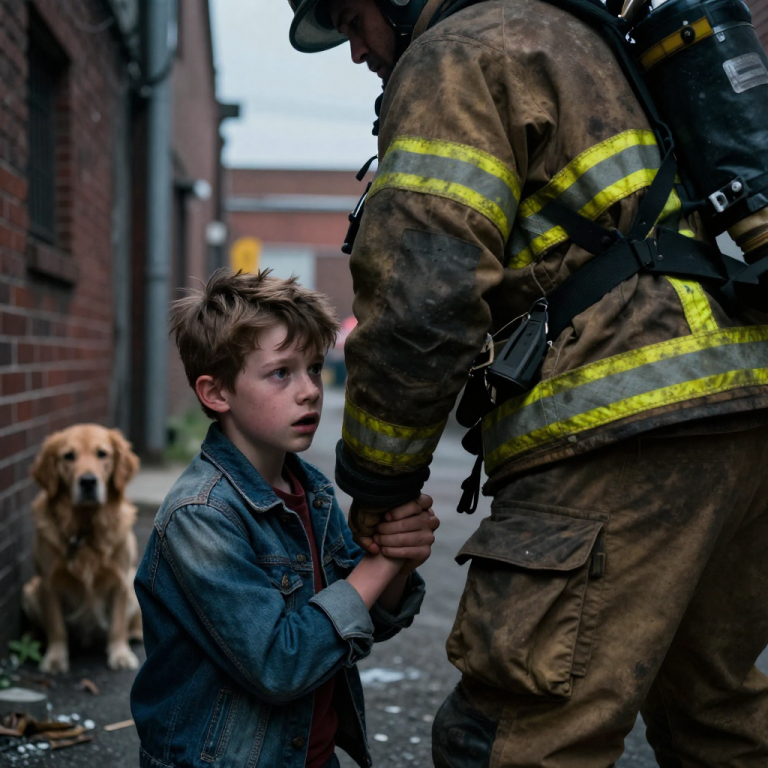 I WATCHED THEM LAUGH AS THE BLIND DOG SLAMMED INTO THE WALL, UNABLE TO SEE THE STICKS THEY JABBED AT HIS RIBS, AND SOMETHING INSIDE ME SNAPPED. They didn’t see the soot on my face or the turnout gear heavy on my shoulders until I clamped my hand around the leader’s arm, and the look in his eyes shifted from arrogance to pure terror when I leaned in and whispered a promise of justice they would never forget.