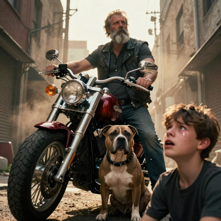 THEY LAUGHED WHILE RECORDING THE DOG SCREAMING IN THE ALLEY, BUT WHEN THE GROUND STARTED SHAKING, THEY REALIZED TOO LATE THAT THE BIKERS WEREN’T JUST PASSING THROUGH—THEY WERE STOPPING FOR THEM.