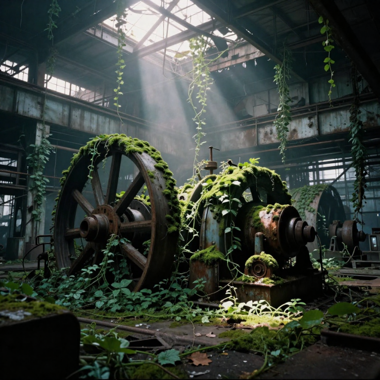 A Recovered Video File From An Industrial Sector Where The Concrete Breathes And The Vines Have Teeth And Hunger.