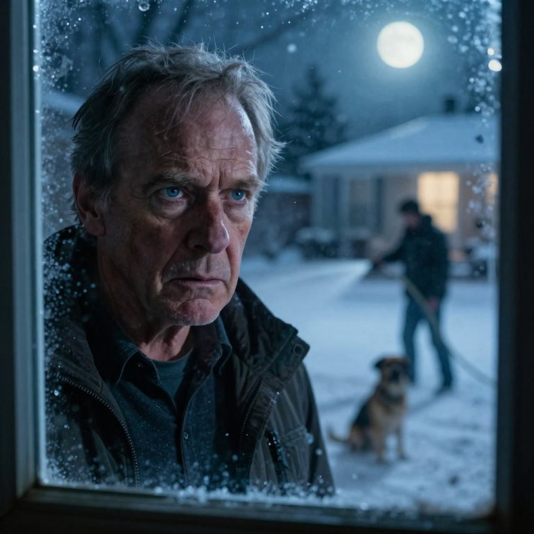 HE LAUGHED WHILE SPRAYING HIS SHIVERING DOG WITH ICE WATER IN NEGATIVE DEGREE WEATHER, IGNORANT THAT THE QUIET RETIREE NEXT DOOR WAS A FORMER OPERATIVE WATCHING WITH A COLD, CALCULATED RAGE THAT MEANT HIS LIFE WAS ABOUT TO DISMANTLE PIECE BY PIECE.