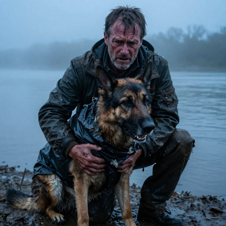HE THREW THE HEAVY BLACK BAG INTO THE FREEZING RIVER WITHOUT A FLINCH, BUT WHEN I SAW THE PLASTIC KICK AGAINST THE CURRENT, I KNEW I WASN’T DIVING FOR TRASH—I WAS DIVING FOR A HEARTBEAT.