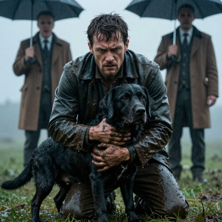“HE’S JUST A DOG,” THE MAN SNEERED, CHECKING HIS GOLD WATCH WHILE THE BLACK LABRADOR FOUGHT FOR ITS LAST BREATH IN THE FREEZING MUCK, BUT I DIDN’T CARE ABOUT MY SAFETY OR HIS THREATS TO SUE—I DOVE INTO THAT DITCH BECAUSE I KNEW A SOUL WAS DROWNING, AND THE DARK SECRET I FOUND HIDDEN DEEP IN THAT POOR ANIMAL’S MATTED FUR WOULD SILENCE HIS ARROGANT LAUGHTER FOREVER.