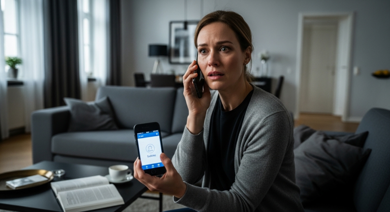 “Ich fand ein zweites Handy, das im Innenfutter seiner Golftasche eingenäht war. Der einzige gespeicherte Kontakt war ‘Pannenhilfe’. Ich drückte auf Anrufen, und meine eigene leibliche Schwester nahm ab.”