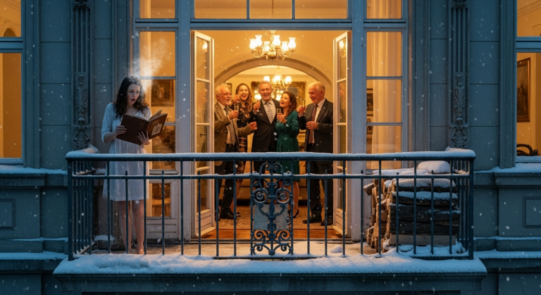 Die ganze Nacht sperrten sie mich bei Minusgraden auf den dunklen Balkon, weil ich das Testament nicht unterschrieb. Sie lachten drinnen und nannten mich gierig. Aber ich habe die versteckte Klausel auf Seite 4 gelesen. Wenn ich unterschreibe, verliere ich nicht nur das Haus. Ich würde lieber erfrieren.