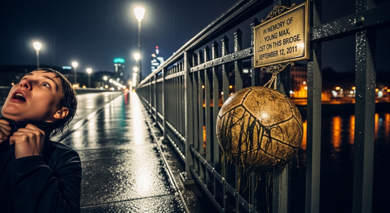 Du gehst nachts über die Isar-Brücke in München, wirst brutal am Kragen zurückgerissen und findest an der Reling den nassen Ball von dem Kid, das vor 12 Jahren genau hier verschwand. Das Video danach bricht das Internet!