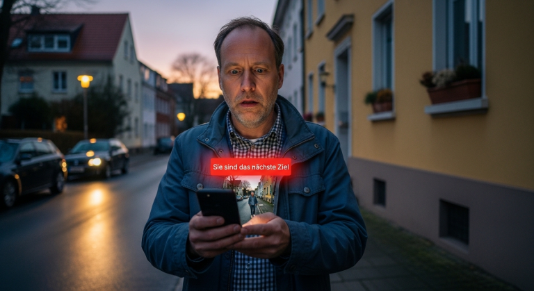Ein Handy fiel plötzlich aus der Tasche vor mir, um 20:03 Uhr, ich hob es auf und wollte es zurückgeben, doch der Besitzer war schon verschwunden, ich wartete kurz, dann sah ich eine neue Nachricht auf dem Bildschirm aufleuchten, ich wusste, ich sollte nicht hinschauen, aber ich konnte den Blick nicht davon abwenden.