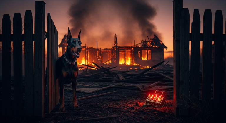 Meine Nachbarn wollten meinen Dobermann einschläfern lassen, weil er wie verrückt ihren Zaun anbellte. Doch als ihr Haus plötzlich in einem massiven Inferno explodierte, enthüllte die Asche das Gänsehaut-Geheimnis, das uns alle vor dem sicheren Tod bewahrte!