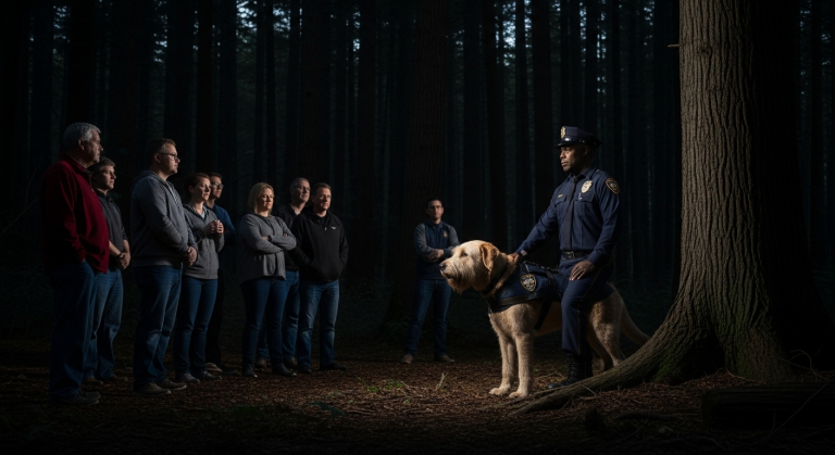 Jeder dachte, der alte, ausgemusterte K9-Cop hätte endgültig den Verstand verloren, als er stundenlang in die absolute Dunkelheit starrte, aber was dieses zottelige Biest dann im Todeswald fand, ließ selbst die härtesten Cops völlig ausrasten!