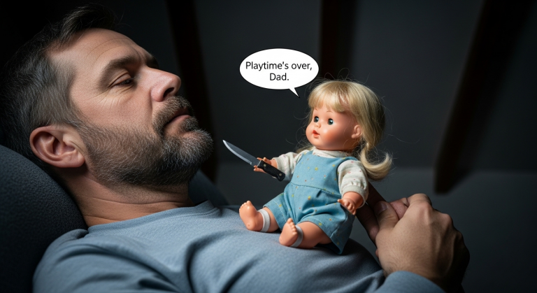 Ich dachte, mein Verstand spielt mir Streiche, also habe ich die verfluchte Puppe meiner toten Tochter wutentbrannt auf den Dachboden gepfeffert – aber was mich am nächsten Morgen weckte, ist pure Nightmare-Fuel und verändert alles!