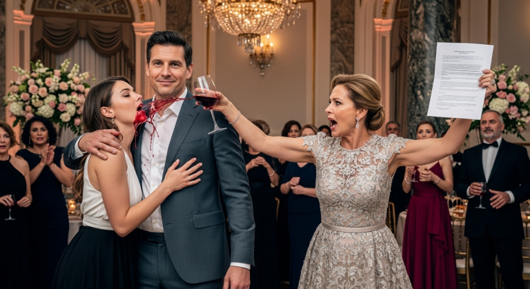 Dieser arrogante Tech-Bro dachte, er könnte seine dreckige Affäre auf einer High-Society-Gala flexen. Aber als seine Frau der Mistress den Rotwein ins Gesicht klatscht und sein sickes Imperium mit einem einzigen Papier crasht, bleibt allen die Spucke weg!