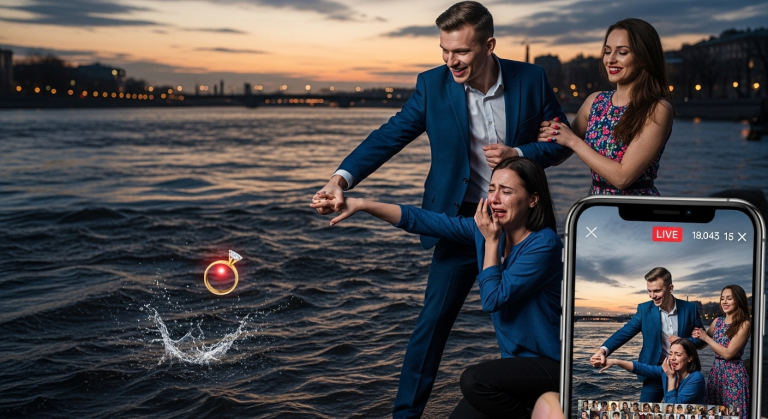 Dieser eiskalte Cheater riss seiner weinenden Frau den Ehering vom Finger und warf ihn in den Fluss, um mit seiner neuen Affäre anzugeben. Er ahnte nicht, dass der Ring verwanzt war – und sein dunkelstes Verbrechen gerade live ans ganze Netz streamte!