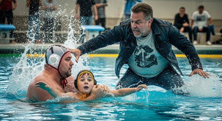 Mitten im vollbesetzten Schwimmbad drückte mich der Kapitän der Wasserballmannschaft unter Wasser, nur weil ich anders sprach als die anderen Schüler. Als ich nach Luft rang, sprang plötzlich jemand mit voller Montur ins Becken, um mich zu retten und ihm eine Lektion zu erteilen.