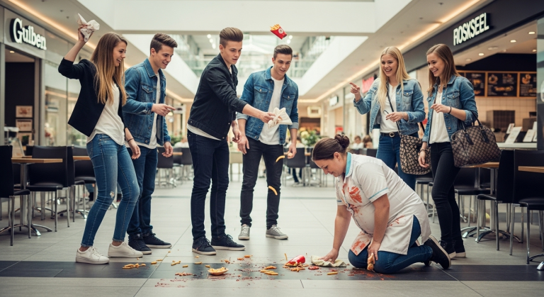 Hämisch lachend kippten die reichen Teenager ihr Essen über die schwangere Putzfrau, die ohnmächtig vor Schmerz auf dem kalten Boden des Food-Courts zusammenbrach. Sie weinte stumm. Da zerriss ohrenbetäubender Motorenlärm die Stille des Einkaufszentrums. Eine Horde tätowierter Biker fuhr direkt in die Mall. Sie umzingelten die verzogenen Gören. Die Strafe des Bosses war ein absoluter Schock für die gesamte Stadt…