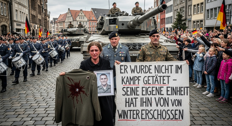 Ihr Mann starb als Held“, log mir der Kommandant eiskalt ins Gesicht und richtete einen drohenden Finger auf mich, damit ich schweige. Ich starrte auf den Autopsiebericht in meinen zitternden Händen, der bewies, dass ihm von seiner eigenen Einheit in den Rücken geschossen wurde. Heute platzte ich in ihre Militärparade.