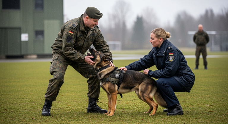Ich dachte, dieser aggressive Militärhund sei ein unkontrollierbares Monster, das eingeschläfert werden muss, als der Ausbilder ihn brutal trat und das verängstigte Tier auf mich hetzte. Das Wasser spritzte, als ich zu Boden stürzte und die Zähne fletschten. Aber was der Hund dann tat, veränderte alles…