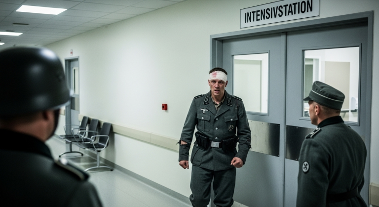 Direkt vor der Intensivstation schlug mir mein Mann wütend ins Gesicht und verlangte lautstark die Scheidung, während seine Geliebte höhnisch grinste. Völlig verzweifelt sank ich zu Boden, doch dann öffnete sich die Tür, und ein schwer verletzter Elitesoldat aus dem Nachbarbett mischte sich ein…