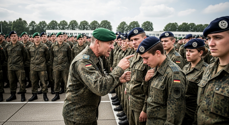 Ein Transgender hat in meiner Truppe nichts zu suchen!“, brüllte der Oberleutnant, zerriss das Foto des Soldaten mit seinem Ehemann und stieß ihn in den Schlamm. Der Soldat blutete, doch plötzlich fletschte ein Militärhund die Zähne und griff den Offizier an. Wer gab dem Hund diesen Befehl?