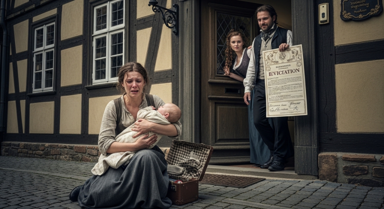 Dieses Haus gehört jetzt ihr, nimm deinen Bastard und verschwinde!”, zischte mein Ehemann und warf mein fieberndes Baby in den strömenden Regen. Ich fiel auf die Knie und flehte um Gnade. Da rollte eine schwarze Limousine auf die Auffahrt. Der mächtigste Richter des Landes stieg aus…