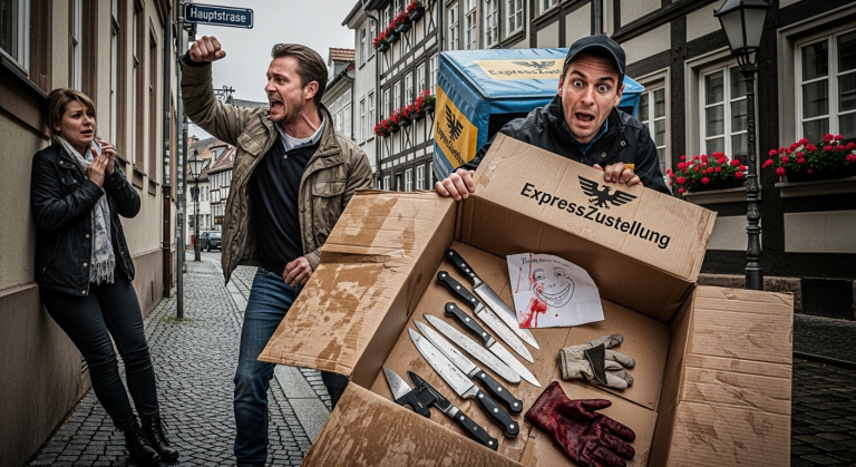 Er packte sie würgend am Hals, drückte ihr das Gesicht an die Wand und spuckte ihr hasserfüllte Lügen ins Gesicht. Doch der Triumph in seinen Augen erlosch abrupt. Ein Paketbote warf einen Karton vor seine Füße, dessen grausiger Inhalt die wahre Identität seiner Geliebten enthüllte.