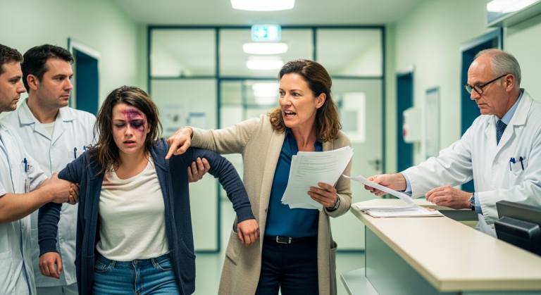 “Du gehörst ins Irrenhaus!” brüllte meine Mutter, zerrte mich an den Haaren durch die Psychiatrie und zeigte triumphierend auf meine blauen Flecken. Der Psychiater lächelte kalt, nahm ihr die Papiere aus der Hand und befahl den Pflegern, stattdessen meine Mutter festzuhalten.