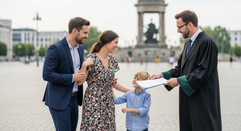 Als 35-jährige, aufopferungsvolle Mutter stand ich mit meinem kleinen Sohn am Berliner Alexanderplatz. Mein Ehemann stieß mich brutal zu Boden, zerriss mein Kleid und lachte mit seiner Geliebten… Doch er ahnte nicht, dass der Mann neben uns ein Anwalt war, der ein Dokument zog, das sein Leben für immer zerstören würde.